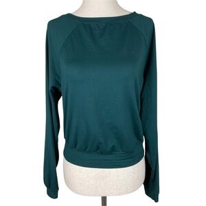 Joy Lab Long Sleeve Mesh Back Top